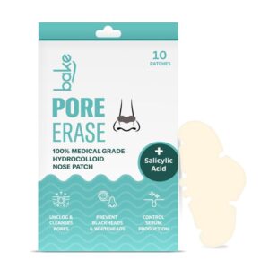 bake 2% salicylic acid nose strips for pore cleansing & blackheads removal (10 strips)